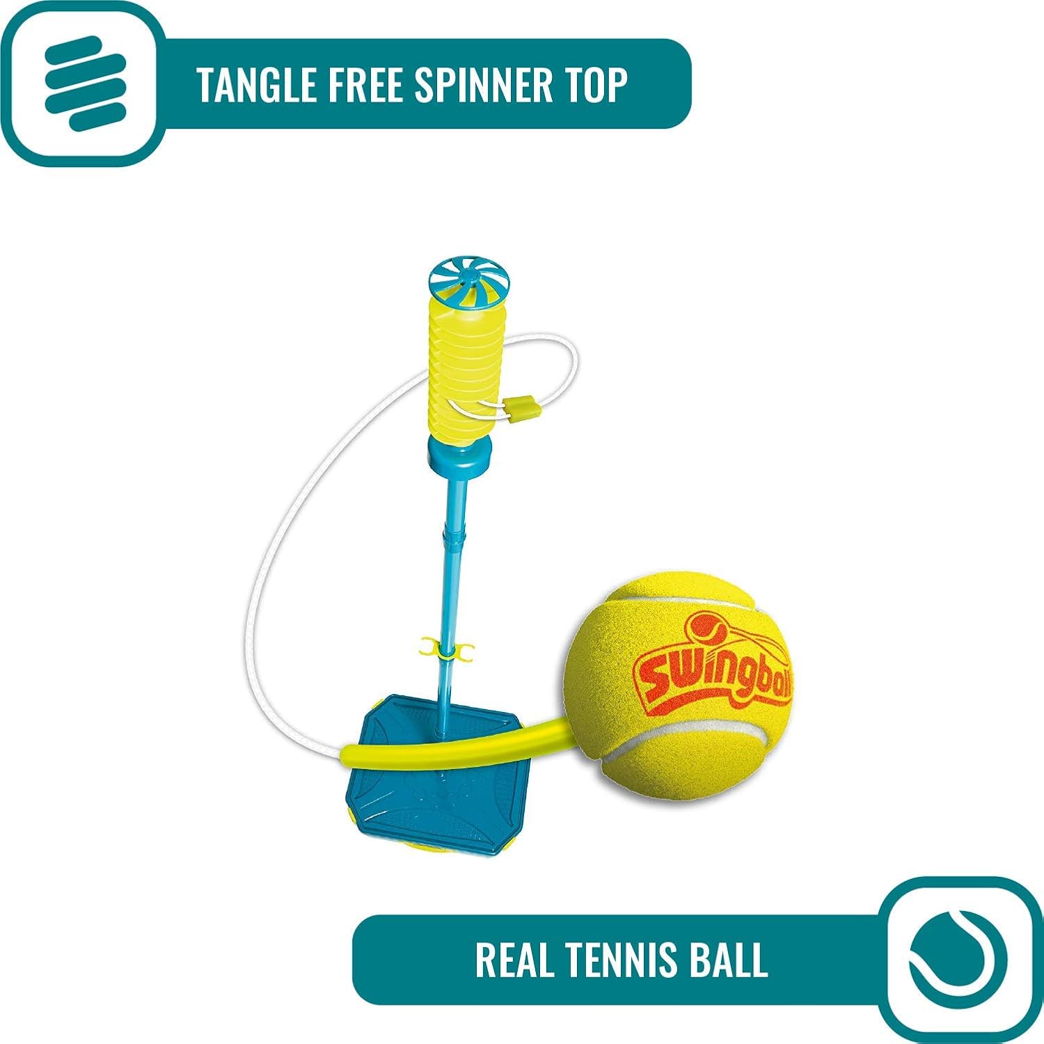 PRO Swingball – All Surface Portable Tether Tennis Set – Ages 6+ : Sports & Outdoors