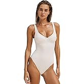 YAKISWIIM Womens One Piece Swimsuit Tummy Control Bathing Suit Sexy Deep V Neck Cheeky High Cut Swimwear