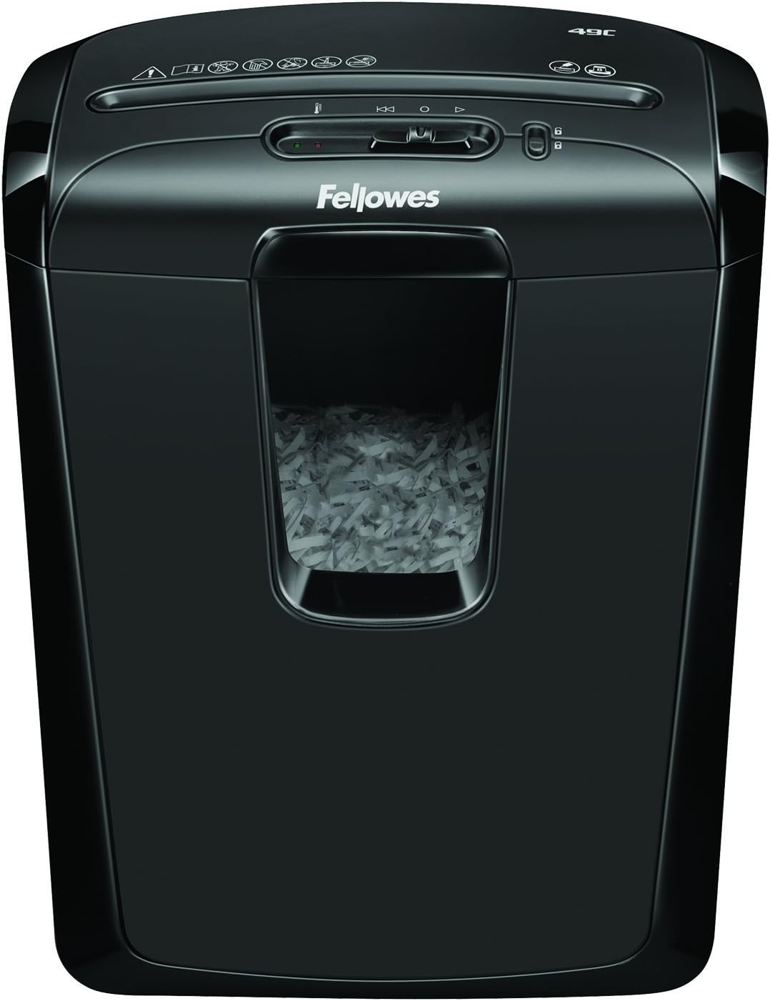Fellowes Powershred 49C 8-Sheet Cross-Cut Paper and Credit Card Shredder (4605801), Black : Electronics