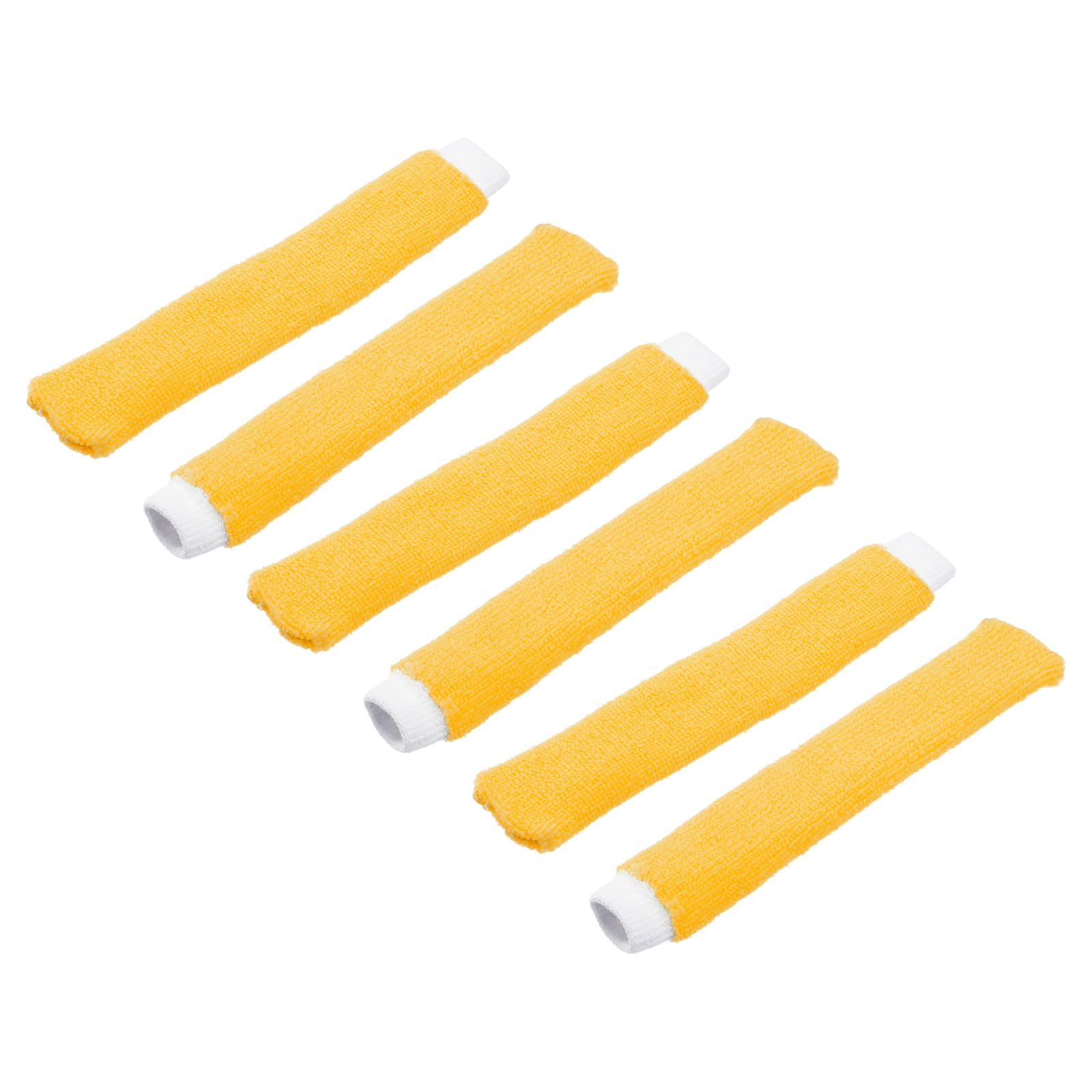 M METERXITY 6 Pack Badminton Towel Overgrip - Nylon Anti-Skid Sweatband Tennis Racquet Grip, Apply to Badminton/Tennis/Golf Handle (Yellow)