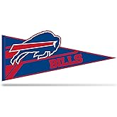 Rico Industries NFL Football Buffalo Bills Soft Felt Pennant - EZ to Hang - Home Décor (Game Room, Man Cave, Bed Room)