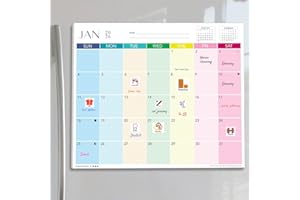 Calendarin Magnetic Fridge Calendar 2025-2026 for Canada, Family Organizer 16 Months from September 2025 through December 202