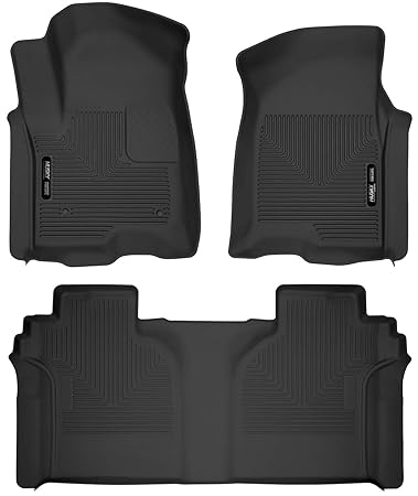 Husky Liners Fits 2019 Chevrolet Silverado 1500 Crew Cab 2019 Gmc Sierra 1500 Crew Cab With Carpeted Factory Storage Box X Act Contour Front 2nd