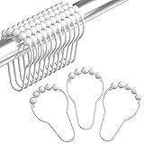 Amazer Shower Curtain Hooks, Decorative Shower