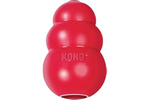 KONG Classic Stuffable Dog Toy - Fetch & Chew Toy for Dogs - Treat-Filling Capabilities & Erratic Bounce for Extended Play Time - Durable Natural Rubber Material - for Extra Small Dogs