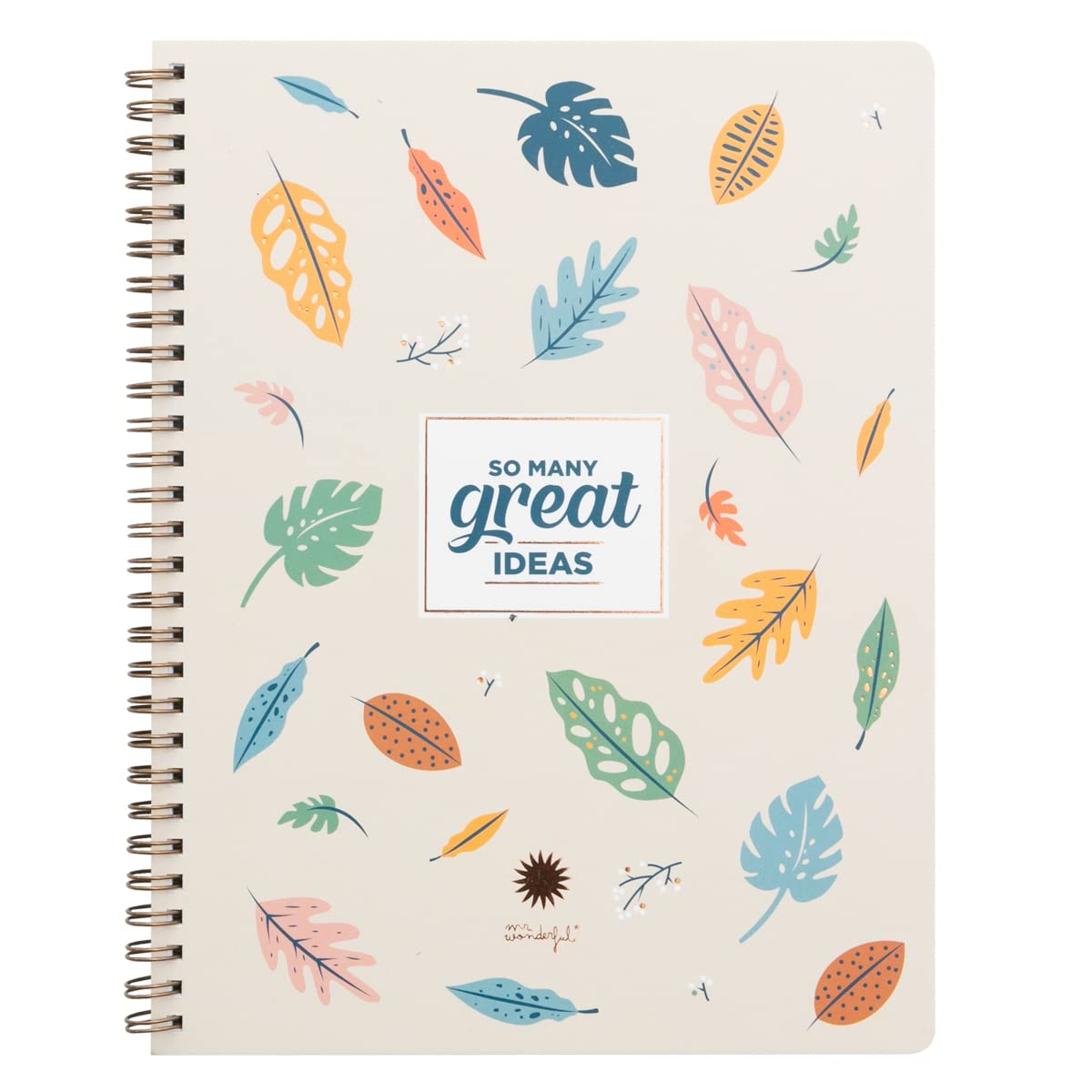Mr. Wonderful a5 notebook so many great ideas