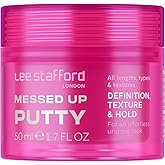 Lee Stafford Hair Styling Pomade | Messed Up Putty - Lighweight, Pliable Shaping Wax Paste, All Lengths, Firm Hold for Texturizing & Definition, Flyaway Tamer, Smoothing Slick Back, Men & Women