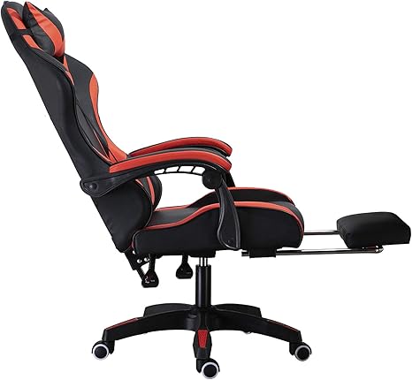 Amazon Com Racing Chair Gaming Chair Office Chair Swivel Chair Pc Chair Ergonomic Executive High Back Chair Multifuctional Chair Black Red Kitchen Dining