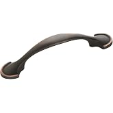 Amerock 3" Fairfield Oil-Rubbed Bronze Drawer Pull | 3 inch (76mm) Center-to-Center Mounting Distance and 4-5/8 inches Overall Length, Durable Zinc Cabinet Hardware