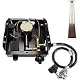 Patio Heaters Glass Tube Burner Module Replacement 47 000 BTU SGT Pattern Burner Replacement Parts with Regulator Valve Assembly Kit for Pyramid Square Glass Tube Patio Heater (7 Bolt Hole)