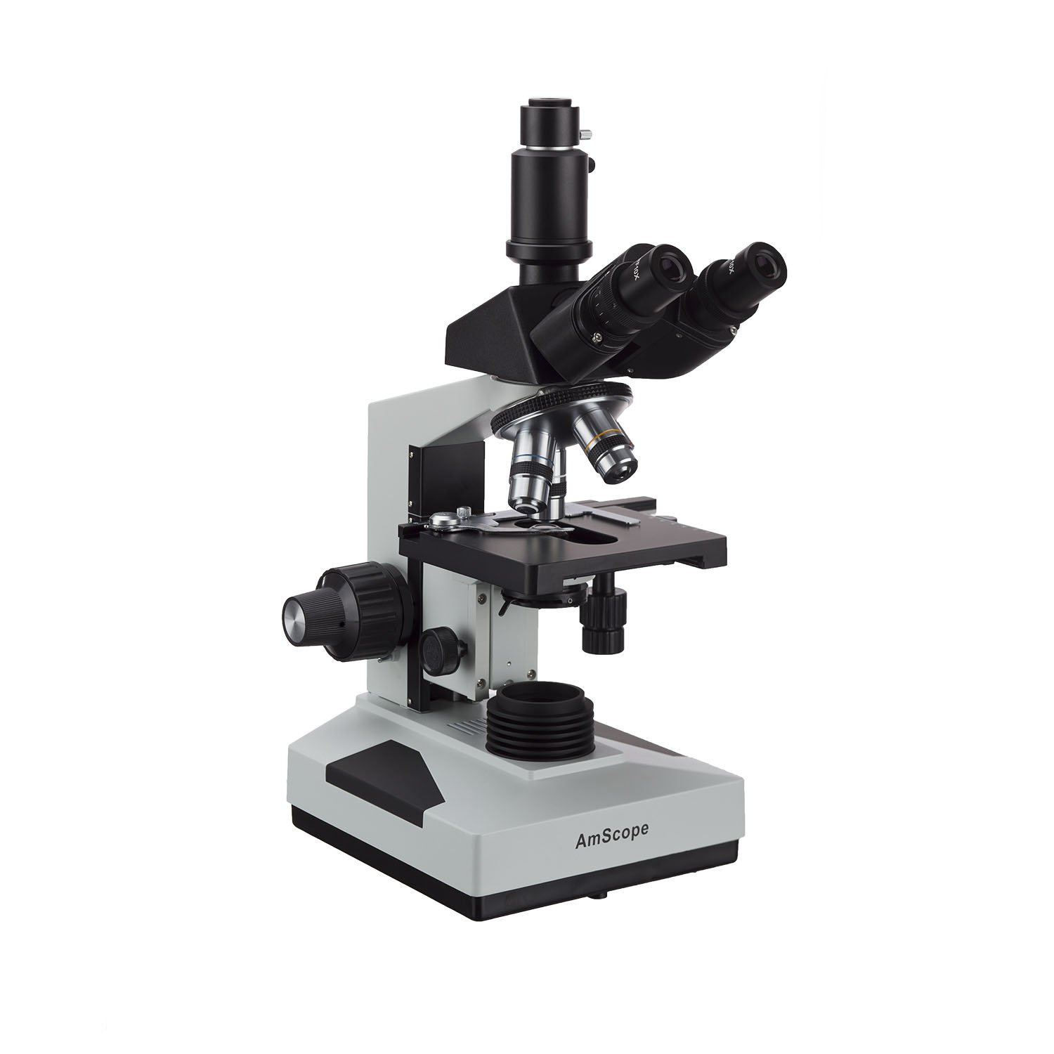 AmScope T490B Compound Trinocular Microscope, 40X2000X Magnification