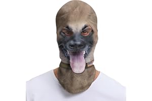 Kiyrnie Balaclava Face Mask Men Women 2 Hole Animal Full Mask Motorcycle Cycling