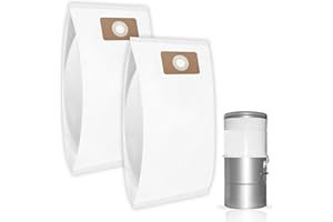 STREYTOTEK 2 Pcs Central Vacuum Bags for OVO Nadair Central Vacuum, 12.5L 3.2 Gal Disposable Bags, Triple Layer Filtration Leak Proof Design, Compatible 700ST-25H 600-AL-18