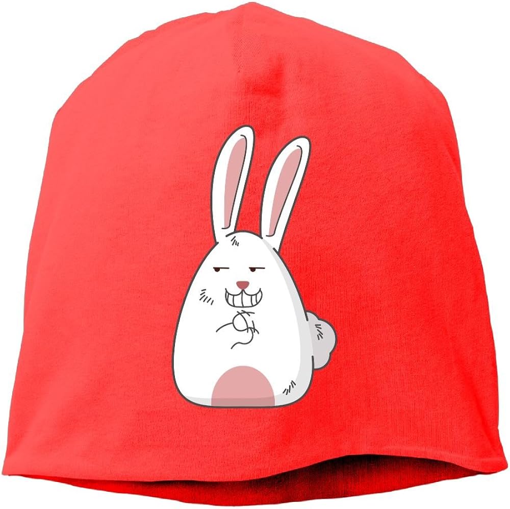 Rabbit Beanies Caps Skull Hats Unisex Soft Cotton Warm
