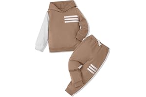Hevemexy Toddler Boy Clothes Long Sleeve Hoodie Sweatsuits Tops and Pants 2Pcs Boys Fall Winter Outfits Set