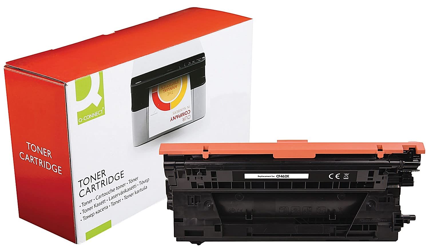 Q-Connect HP 656X Compatible Laserjet Toner Cartridge High Yield Yellow CF462X 656X
