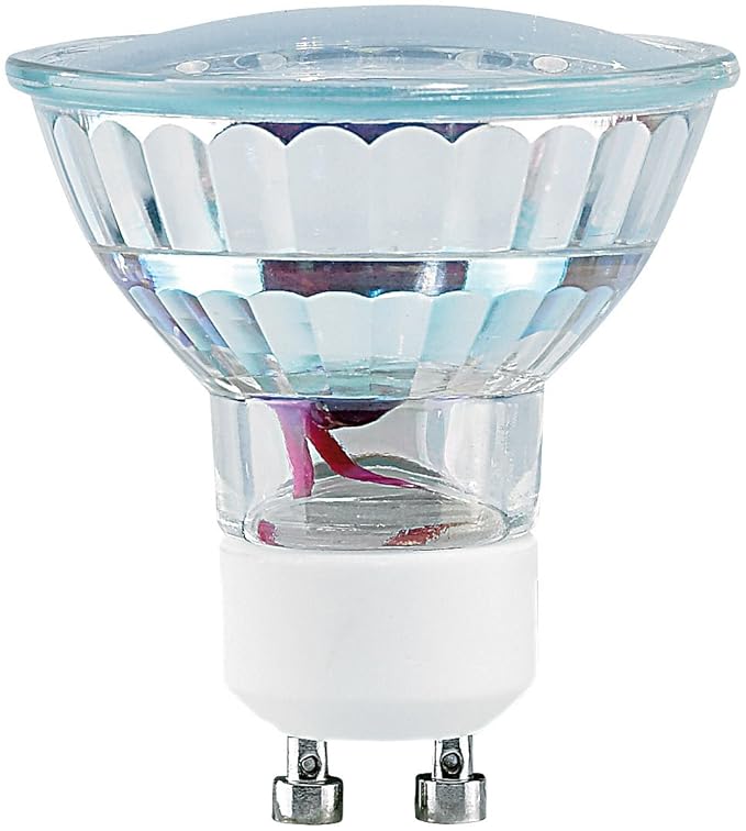 Luminea LED Lampe GU10: LED-Spotlight, Glasgehäuse, GU10, 1,5W, 230V, 120 lm, warmweiß (LED-Leuchtmittel GU10 warmweiß)