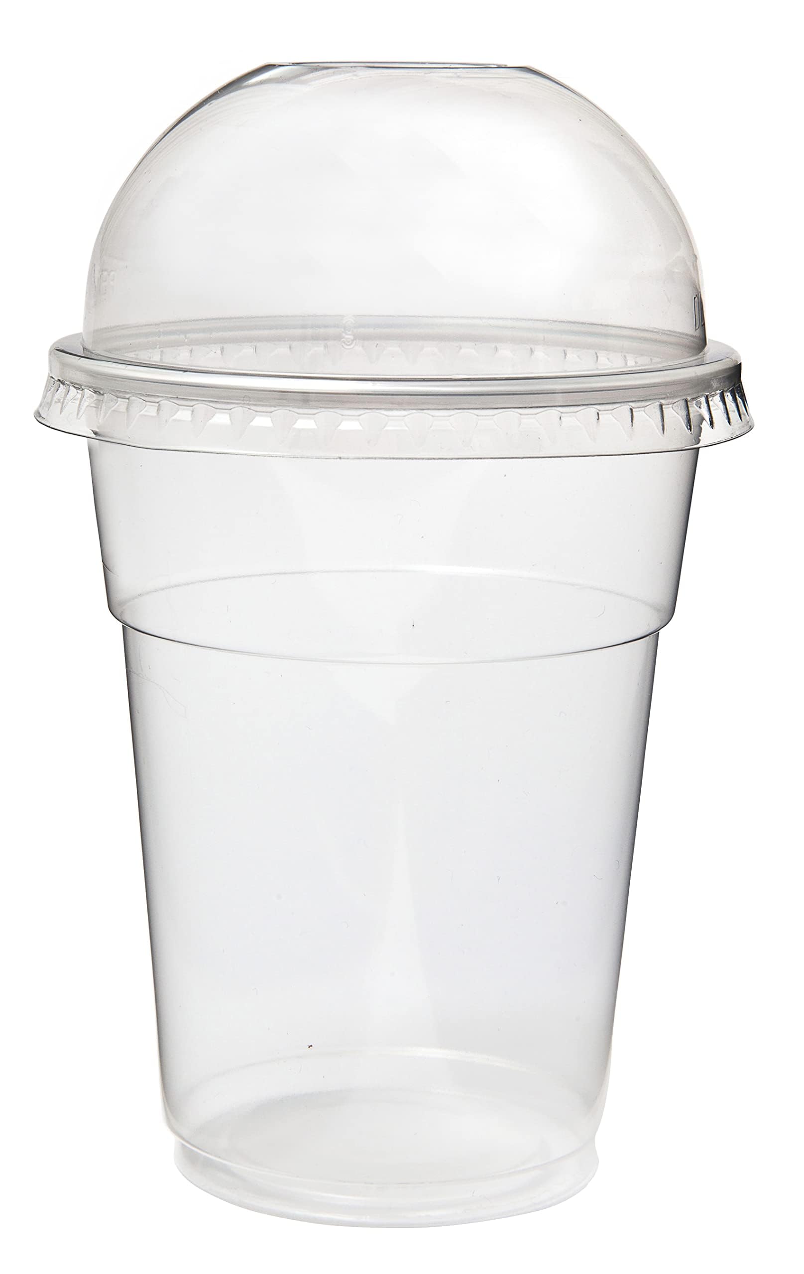 GoCoPack Smoothie Cups: Pack of 50-16oz (450ml) Clear Smoothie - Milkshake Cups with Domed Lids