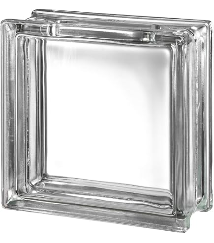 Glass Blocks For Crafts NUBIO 4x8x4 Round Corner Glass Block - 90 ...