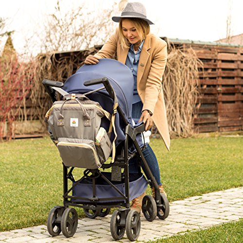 Diaper Bag Backpack - Baby Bags for Mom, Girls & Boys | BEST 2018 Women Organizer for Boy & Girl with Bookbag - Thumbnail 7