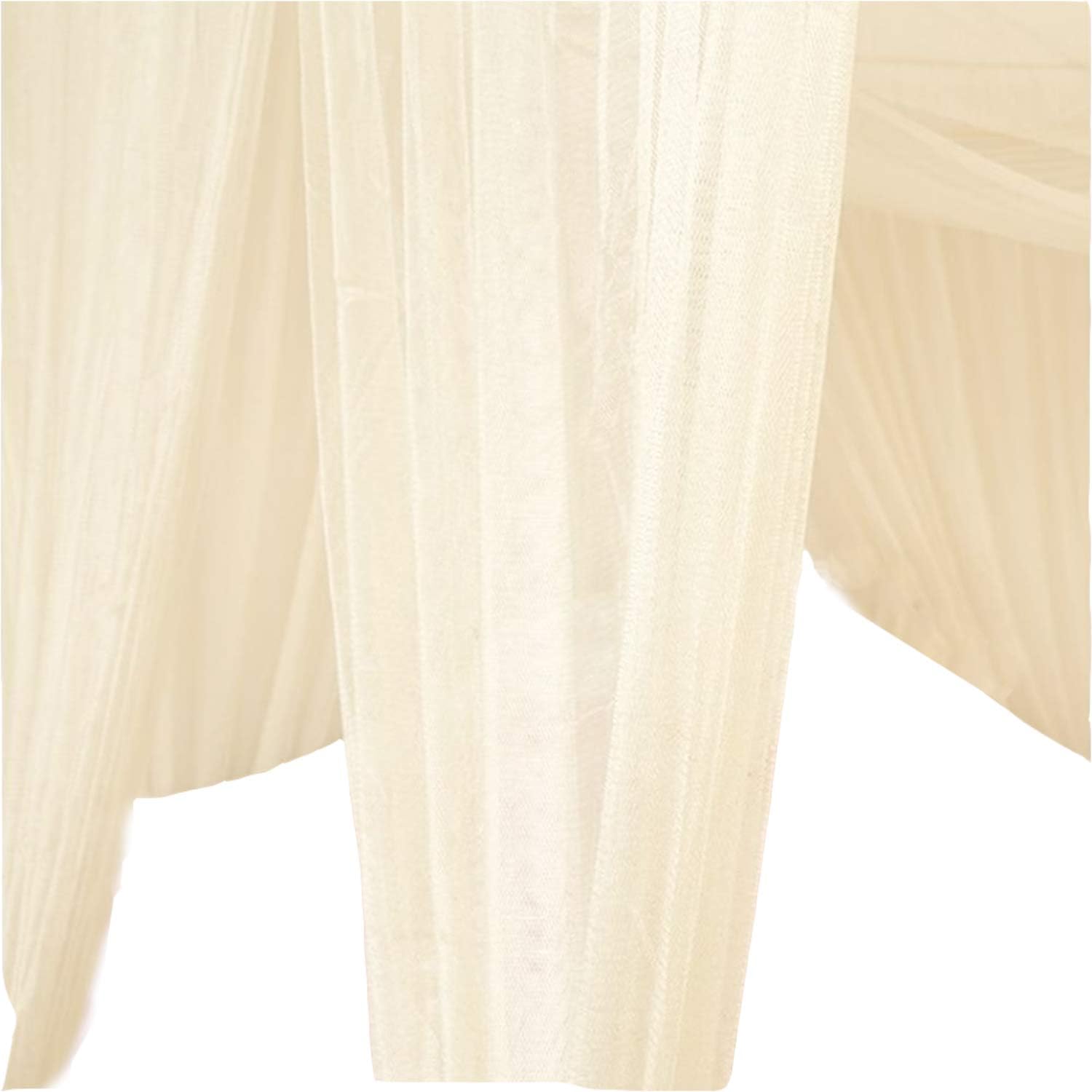 Mosquito Net, 4 Corner Post Bed Canopy Quick Easy Installation for Single to King Size Beds Hammocks Cribs (Beige): Home & Kitchen