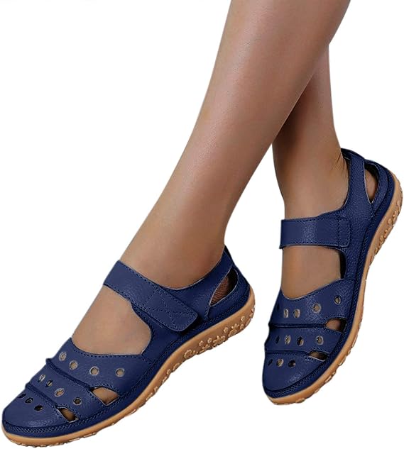 Carrymee Damen Sandalen Sommer Aushöhlen Atmungsaktive Geschlossene