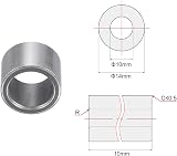 sourcing map Sleeve Bearings 10mm Bore 14mm OD 10mm Length Sintered Iron 6pcs view 2
