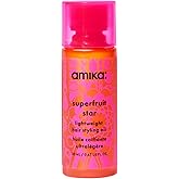 amika superfruit star lightweight hair styling + heat defense oil | heat protection, strengthen + reduce breakage, smooth frizz, add glossy shine | for all hair types