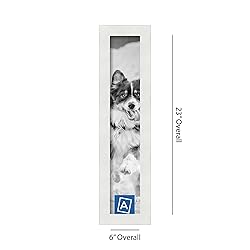 ArtToFrames 4x21 Inch White Picture Frame, This