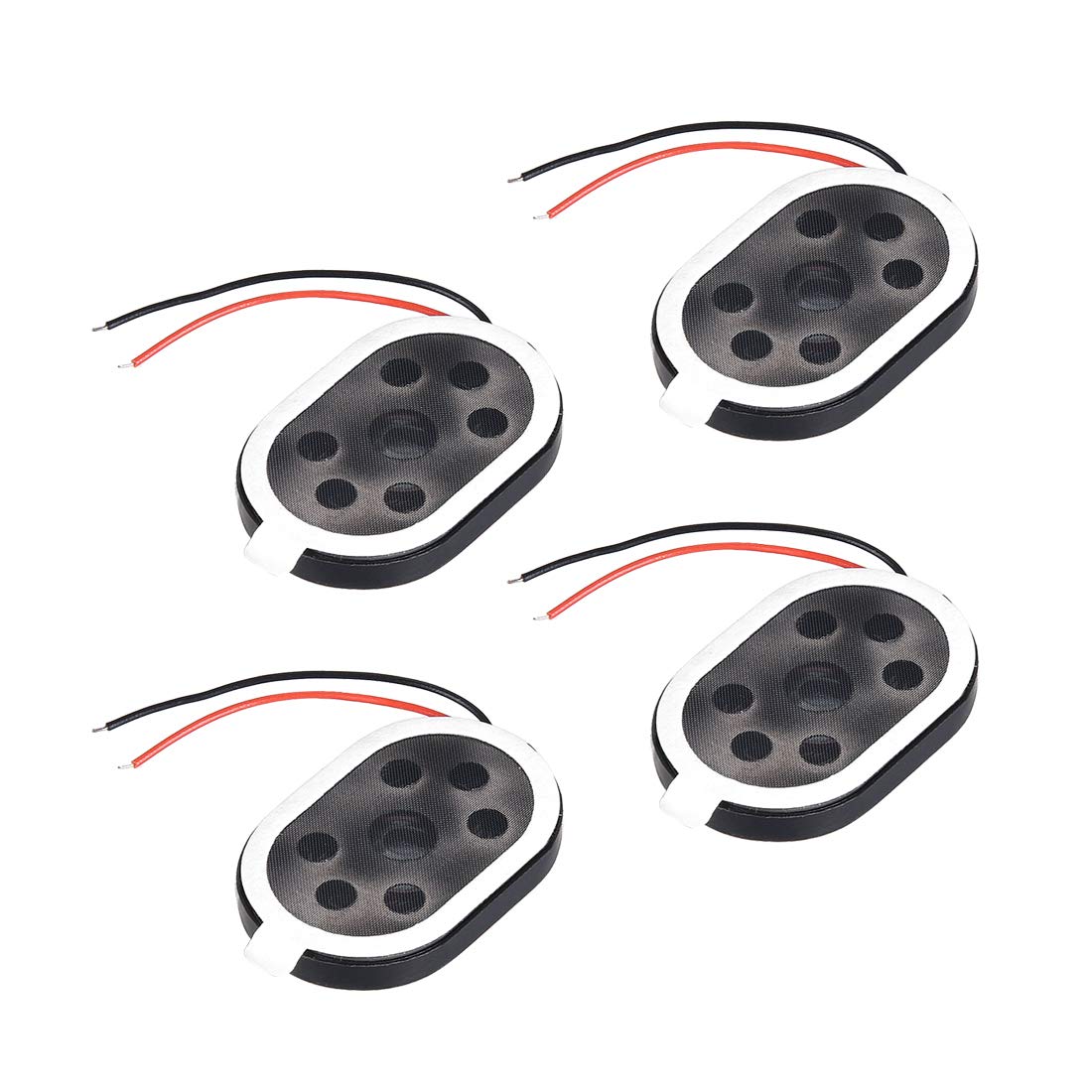 sourcing map 1.5W 8 Ohm Mini DIY Speaker Replacement Loudspeaker 20mmx30mm 4pcs