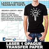 LASER TRANSFER PAPER FOR DARK FABRIC: NEENAH 
