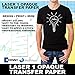 LASER TRANSFER PAPER FOR DARK FABRIC: NEENAH 