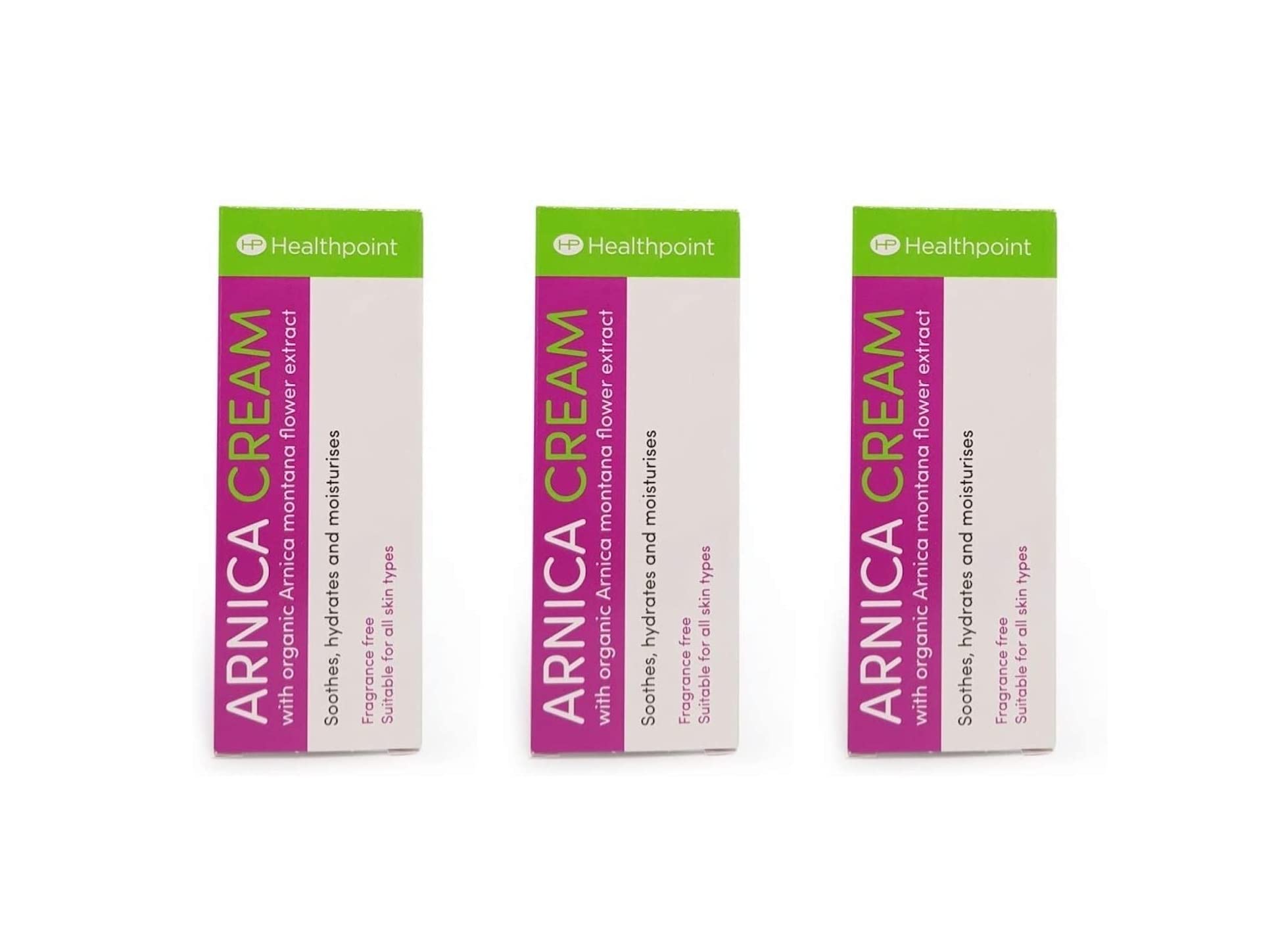 Healthpoint Arnica Cream With Organic Arnica Montana Flower Extract Almond Oil and Cocoa Butter (Triple Pack)