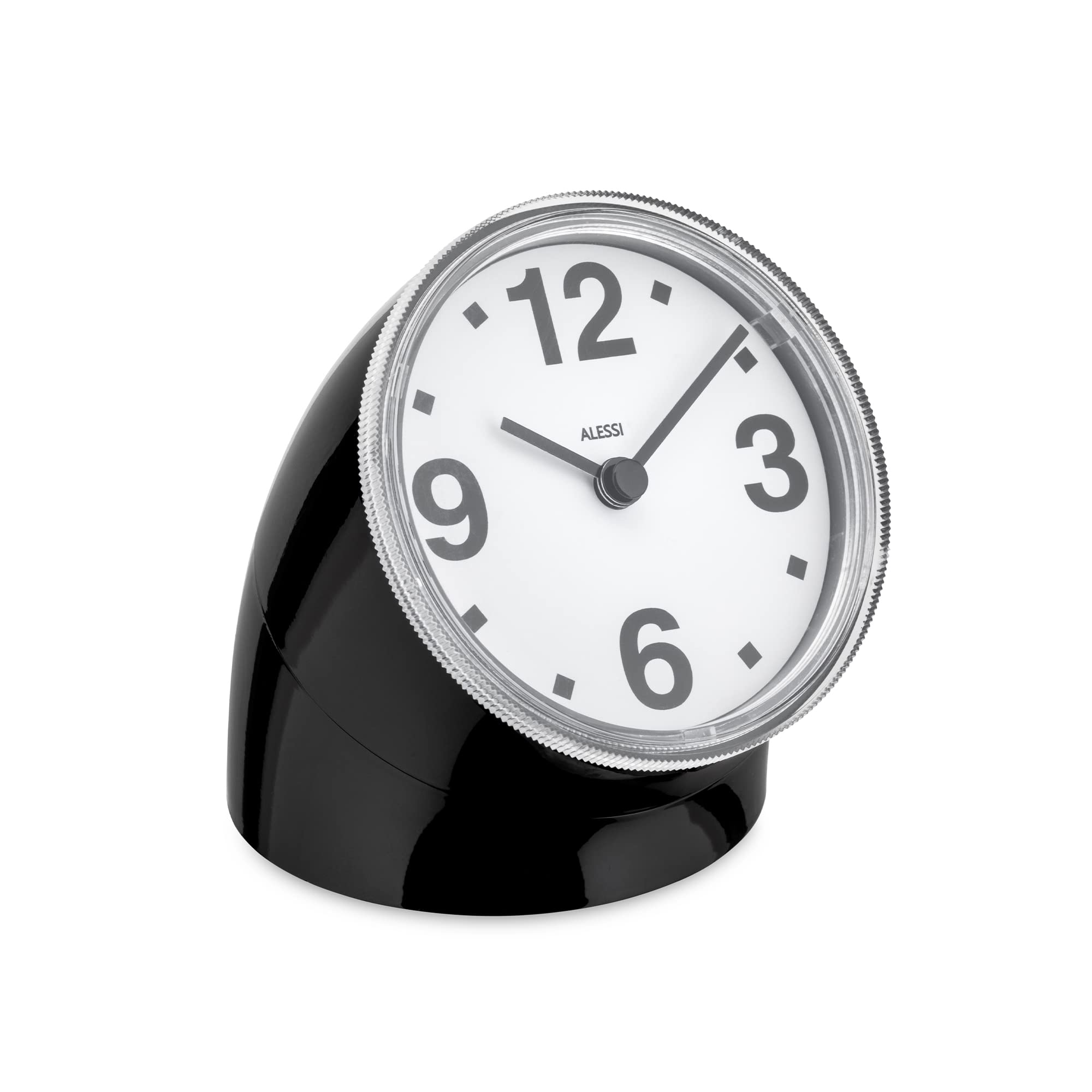Alessi Cronotime Desk Clock, Black