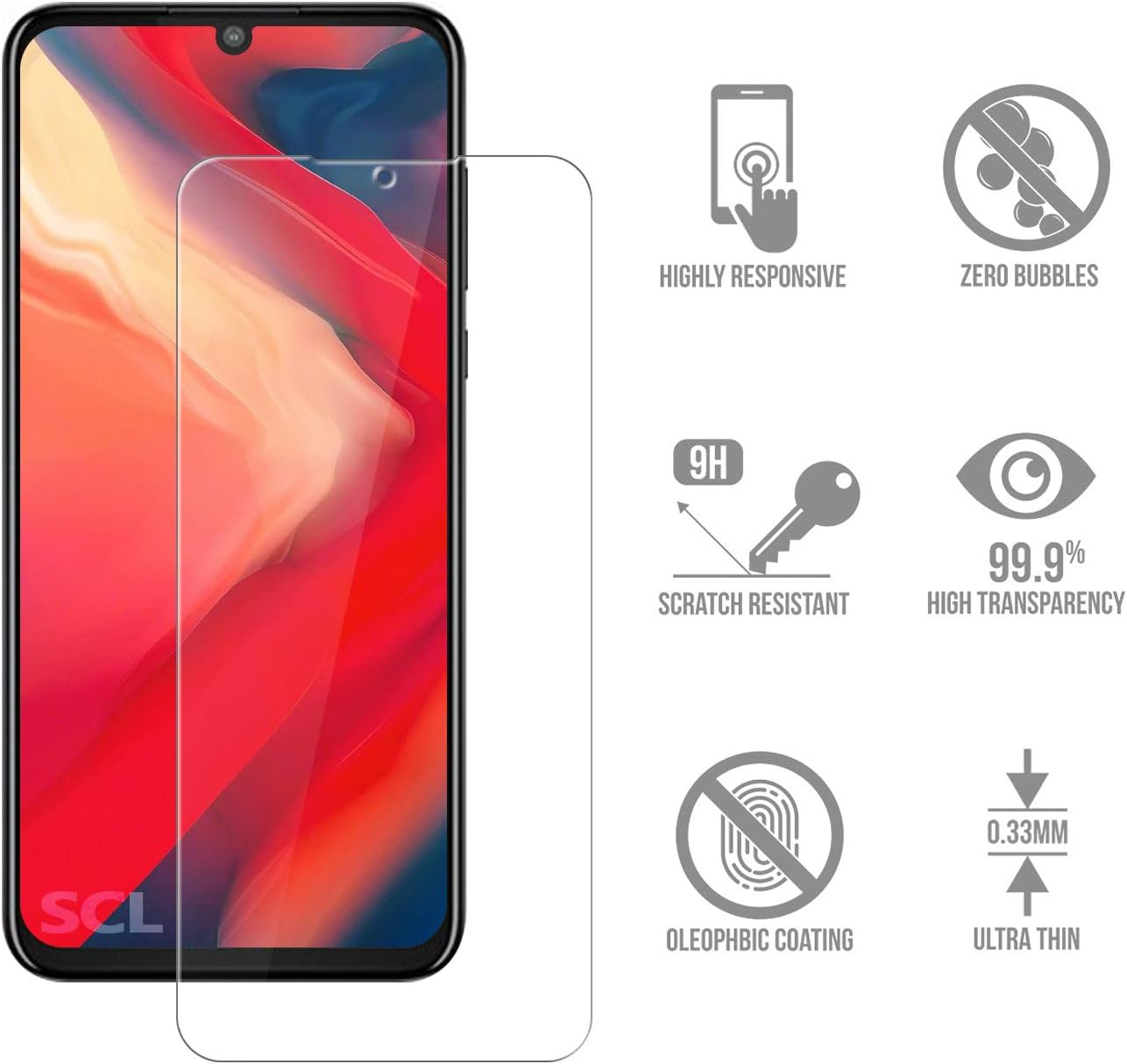 SCL Moto One Zoom Tempered Glass - Image 3