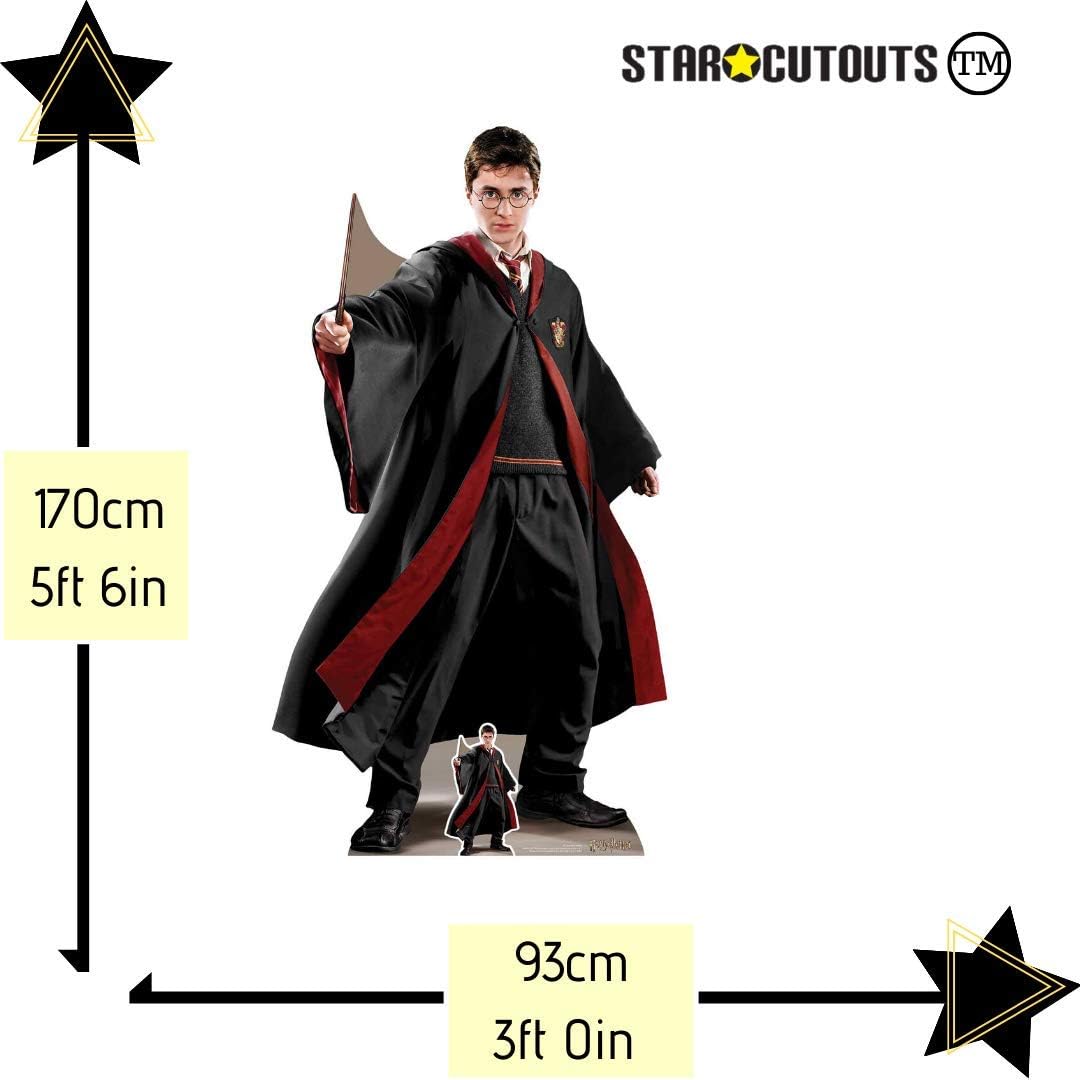 Star Cutouts SC1465 Harry Potter Wizard Lifesize Cardboard Cutout, Regular - Image 3