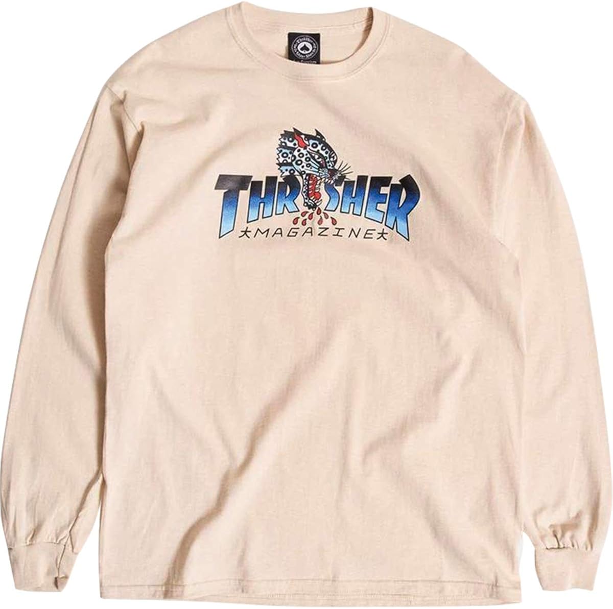 thrasher leopard mag tee