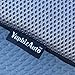Yupbizauto Breathable Ergonomic Wedge Car Seat Cushion & Office Chair Support Comfortable Pressure-Relief Pad for Back & Tailbone Pain Ideal for Long Sitting, Posture Corrector Mesh Grey Firm