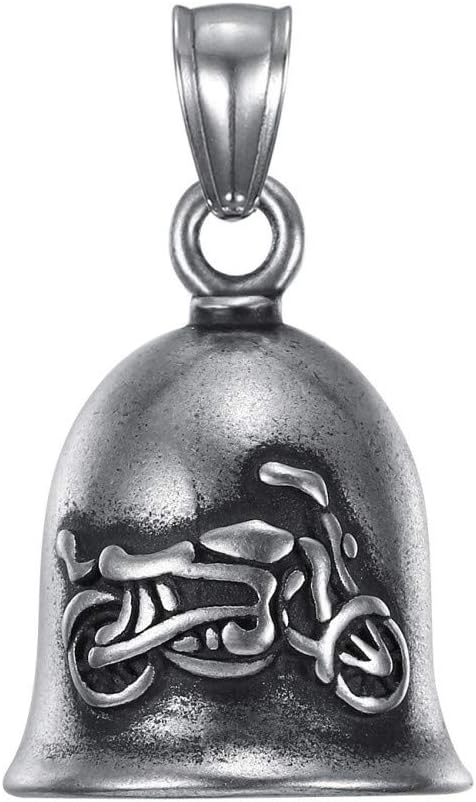 Clochette Moto MOCY BELL Lady Rider - Porte-bonheur Acier Inoxydable 316L, Design Français