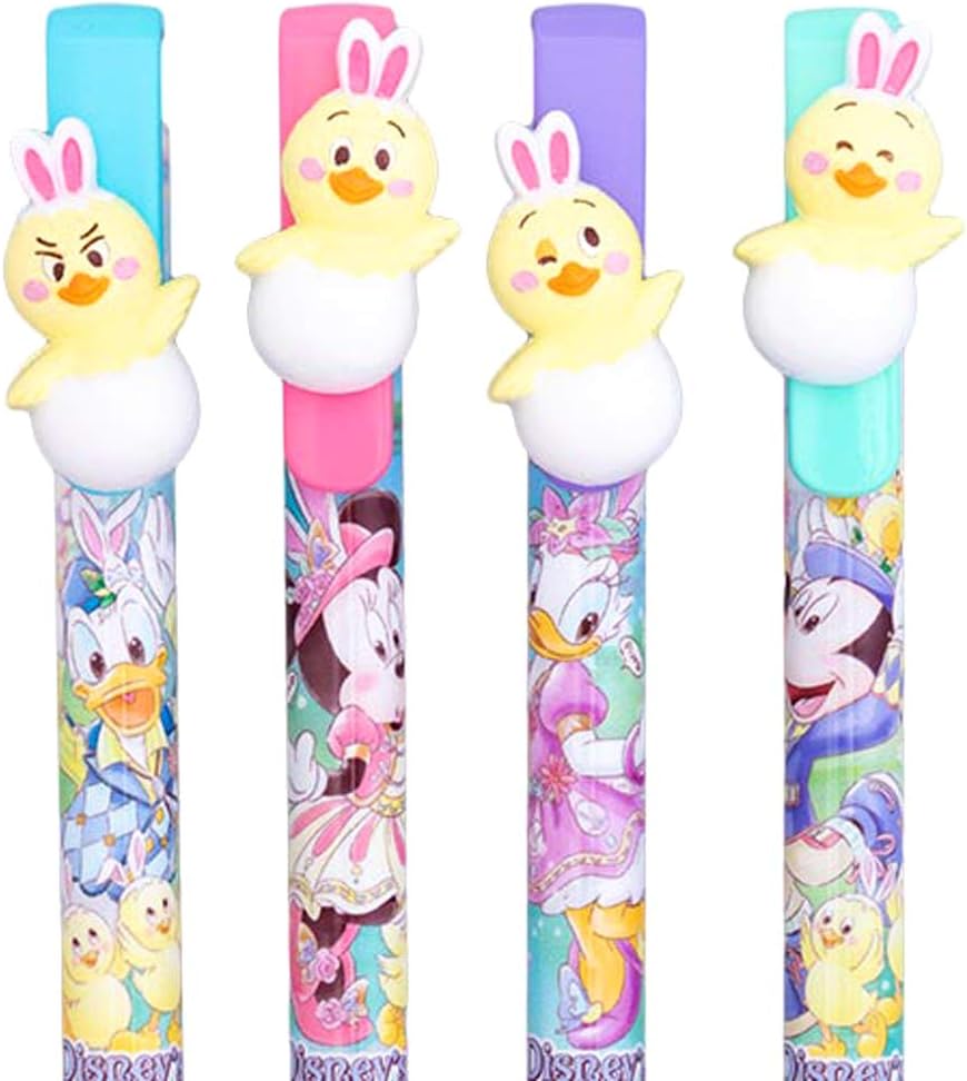 Amazon Co Jp ディズニー イースター 19 シー ボールペン 4本 セット ミッキー ミニー マウス ドナルド デイジー うさピヨ ペン シー限定 おもちゃ