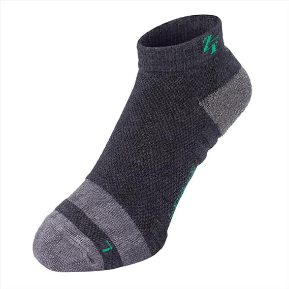 Amazon Zf ナノハイブリッドソックス ショート ソックス メンズ レディース 機能靴下 くるぶし丈 ウォーキング ゴルフ スニーカー ソックス 抗菌 防臭 大きいサイズ 靴下 イオンスポーツ M チャコールグレー スポーツソックス 通販