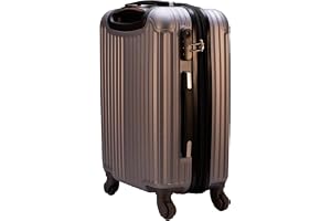 Mala de Viagem de Bordo Abs 10kg Expansiva ANAC 360 Graus com Senha (Prata)