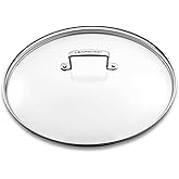 Le Creuset Tempered Glass Lid with Loop Handle for 9.5 Inch Nonstick Fry Pan