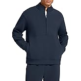 G4Free Smoofit Fleece Sweatshirts for Men Half Zip Mock Neck Pullover Casual Fashion Sweat Shirt with Pocket Fall Winter