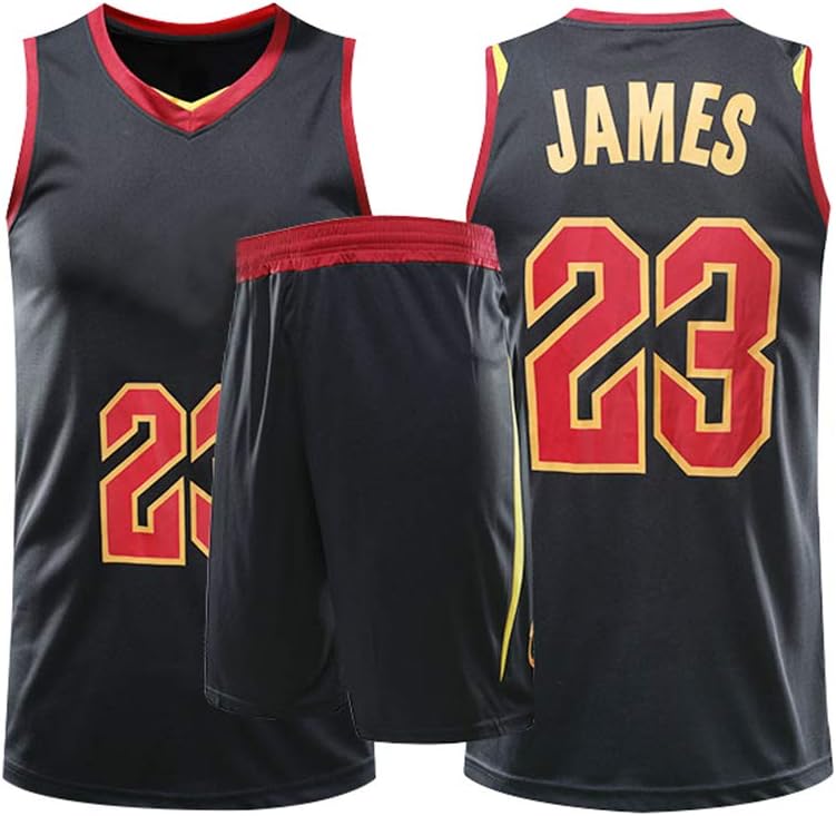 Used For No 23 Fans Of Lebron James Los Angeles Lakers Boys Girls Jersey Basketball Uniforms Shirt And Shorts Vintage Black 24 Amazon Co Uk Electronics