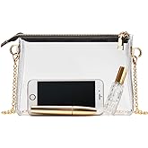 BS-VOG Clear Purse for Women - Stadium Approved Small Crossbody Bag with Zipper, Clear Stadium Bag for Concerts, Sports