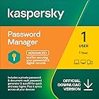Kaspersky Password Manager | 1 User account | 1 Year | PC/MAC/Android/iOS | Online Code