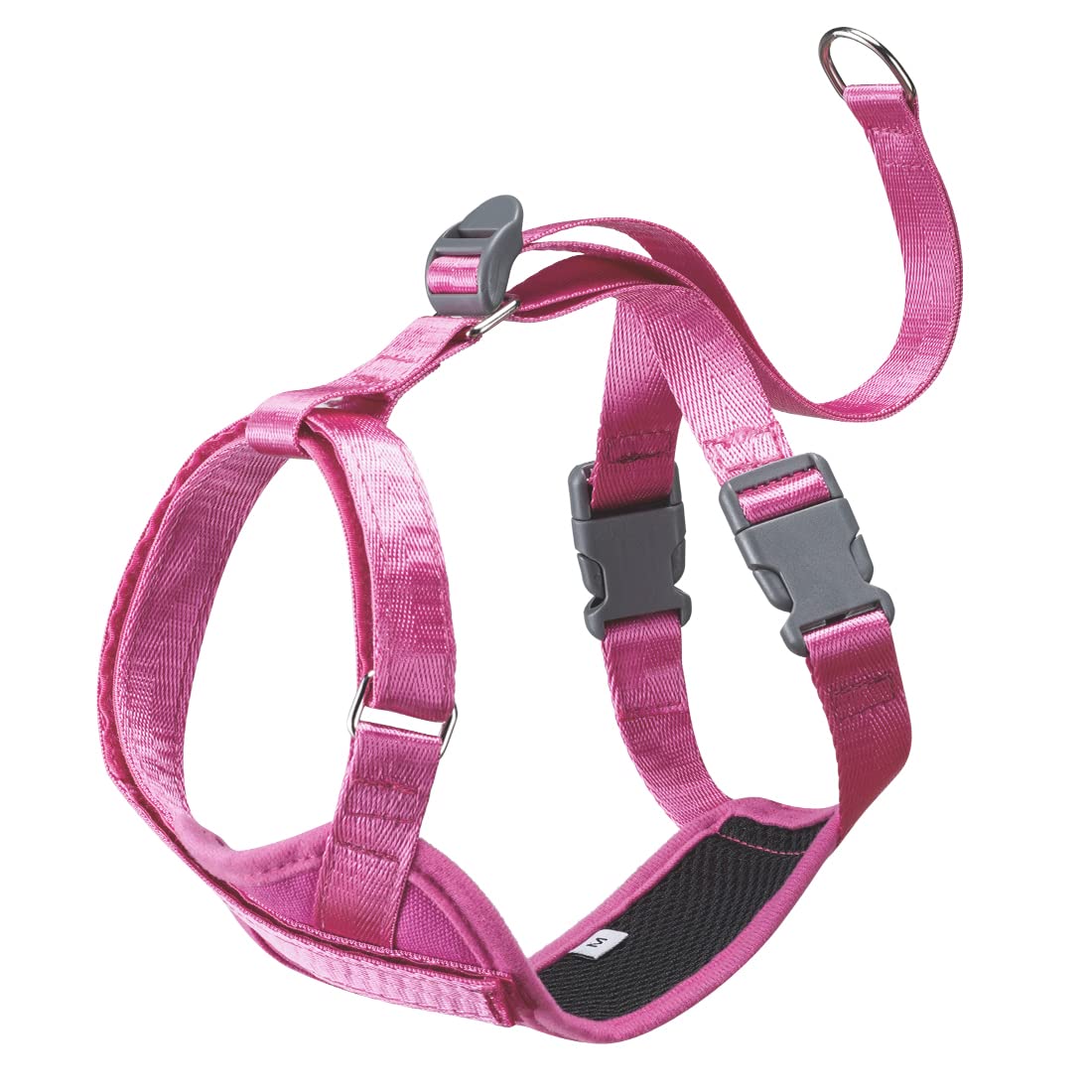 Puphooo Size Free No Pull Dog Harness Soft Breathable Lightweight Adjustable Vest for Walking Training Hiking for Small Medium Dogs Puppy (M, LightPink)