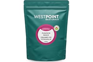 Westpoint Naturals, Organic Pumpkin Seeds, Raw, No Shell, Unsalted, 400g