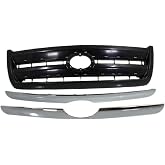 Garage-Pro Grille Assembly Compatible with 2003-2006 Toyota Tundra Painted Black Shell and Insert